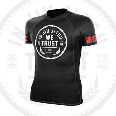 In Jiu Jitsu We Trust Ranked Short Sleeve Rashguards